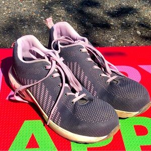 dykhmily D91859 Women’s  Grey Pink Athletic Sneakers Size 10